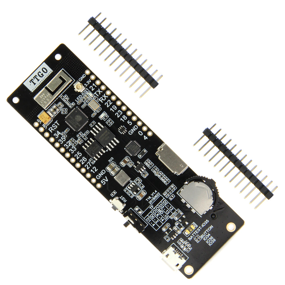 TTGO T-Cell WiFi & Module 18650 Battery Holder Seat 2A Fuse ESP32 4 MB SPI Flash 4 MB Psram Micropython Custom PCB customize