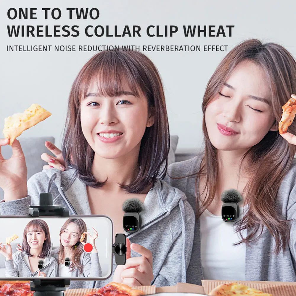 Custom Custom HD Wireless Lavalier Microphone Portable Audio Video Recording Mini Mic for phone Live Broadcast Gaming Phone Mic Manufacturer