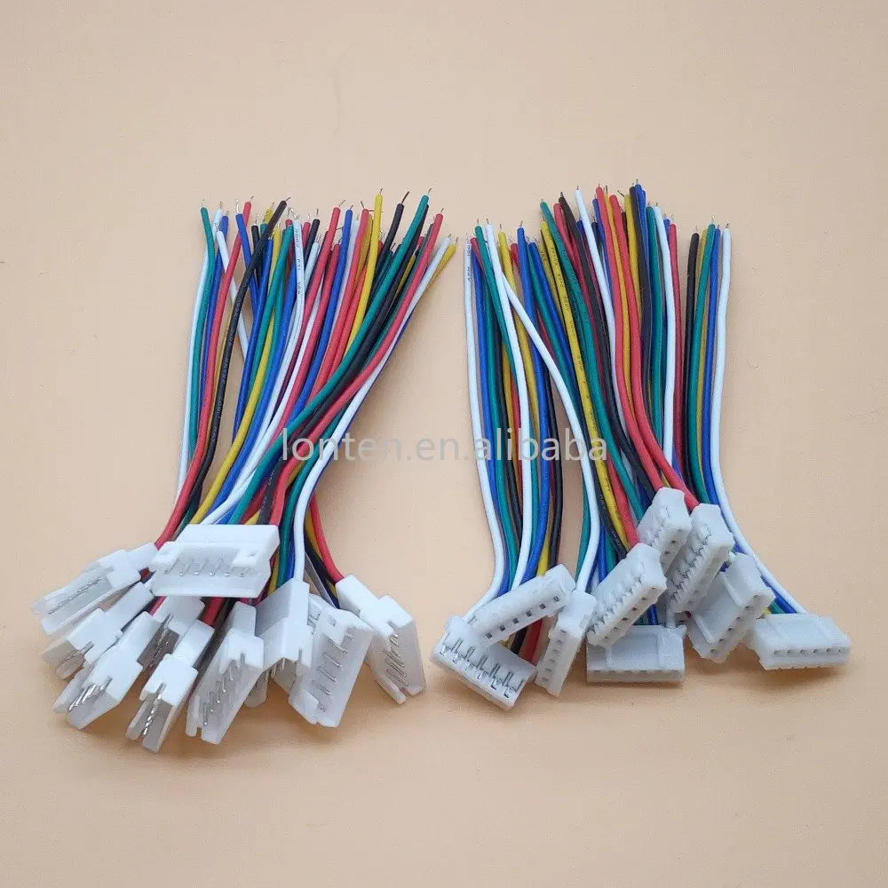 Custom 10Pair Micro JST PH 2.0 2P 3P 4P 5P 6PIN Male Female Plug Connector With Wire Cables 100mm Manufacturer