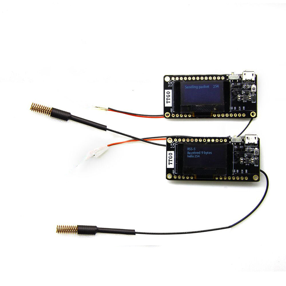 TTGO LORA32 V2.0 868/433Mhz ESP32 LoRa 0.96 Inch SD Card WIFI ESP32 ESP-32 Module With Antenna wireless doorbell board pcba customize
