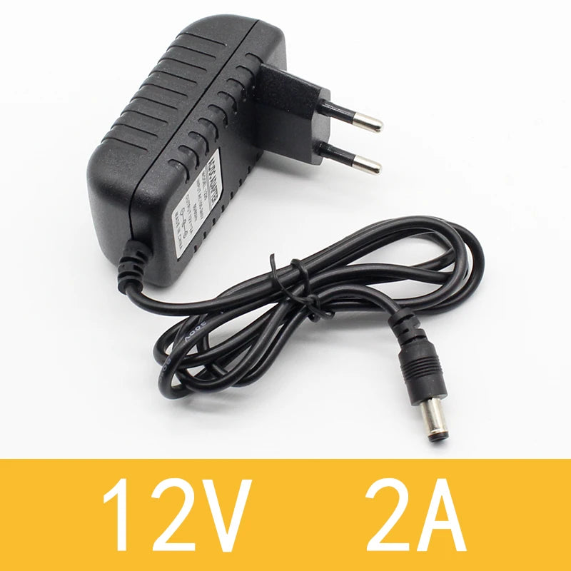 Custom 1pcs 100-240V AC to DC Power Adapter Supply Charger adapter 5V 12V 1A 2A 0.5A EU Plug 5.5mm x 2.5mm/5v3aDC Plug Micro USB Manufacturer