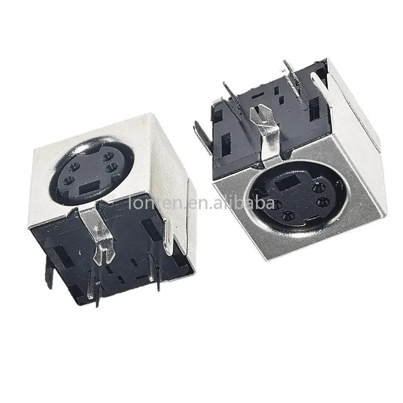 Custom Custom 10PCS Black S Terminal 4P 4-Core Female Base Iron Shell Keyboard Socket PS2 Mouse Interface Socket Manufacturer