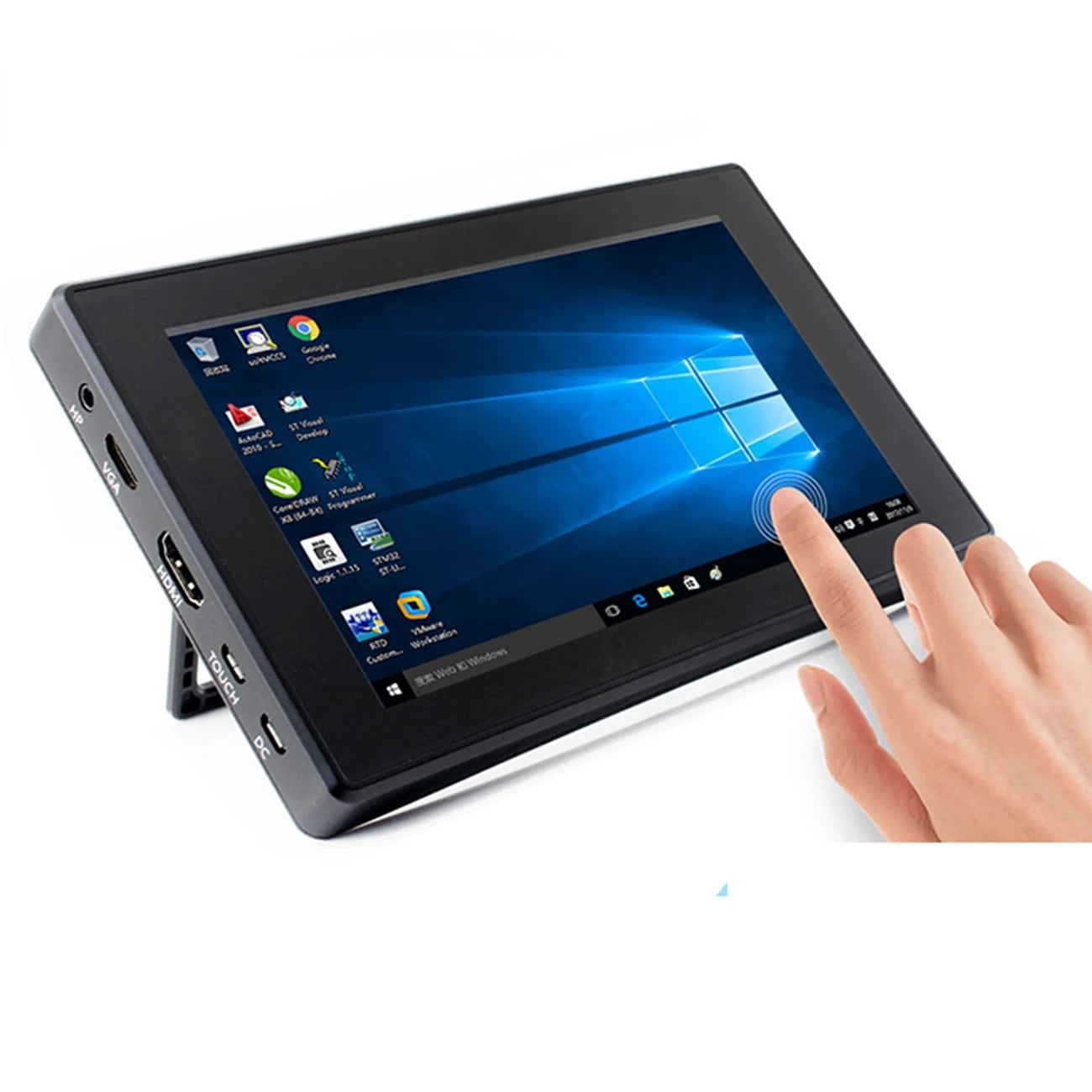 Custom Voor Raspberry Pi 3 Model B + Plus / 3B 7 Inch 1024X600 Ips Capacitieve Touch Screen 7 "Monitor W/Case Bracket Osd-menu Manufacturer