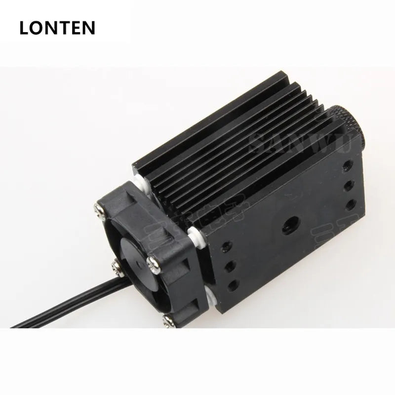 Custom Lonten 300mW 405nm Focusable Blue Violet Laser Module for DIY Laser Printer Engraving Machine Engraver with cooling fan Manufacturer