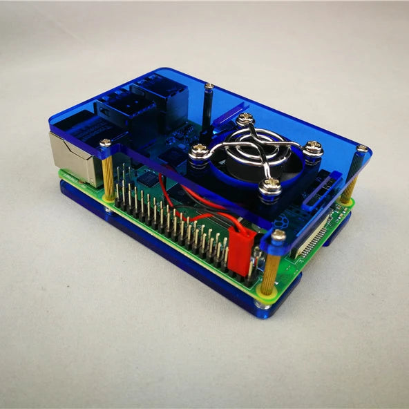 Custom In Stock !!!! Raspberry Pi 4 2-layers acrylic Case Box shell for Raspberry Pi 4 case Manufacturer