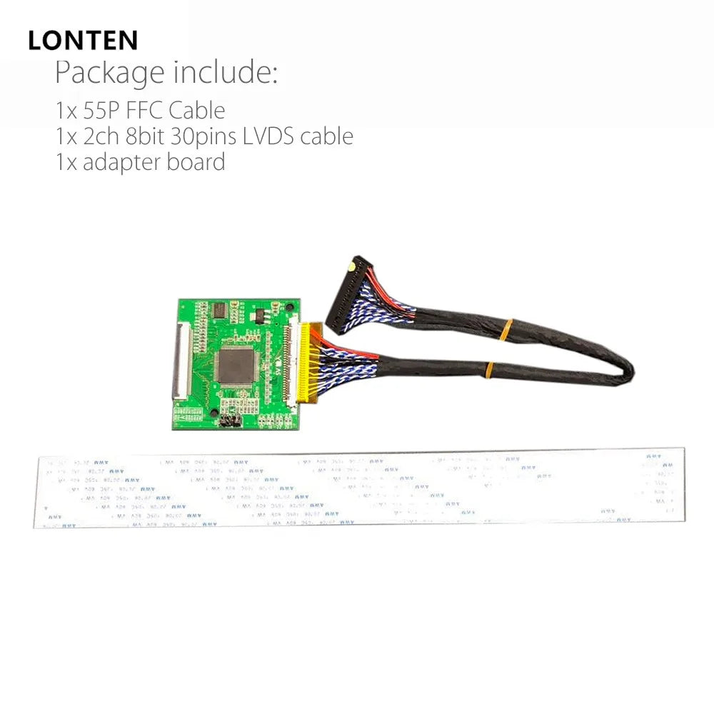 Custom Lonten RSDS_S4_V3.0 55P 0.5 FFC LVDS Turn RSDS Signal Transform Adapter Board Conversion Card for A220Z5 CLAA220WA02-ZB A190A8 Manufacturer