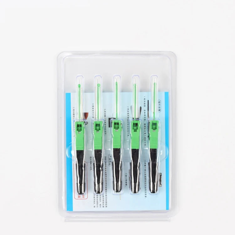 Custom 50PCS SC APC single-mode FTTH Fiber hot melt quick connection SC APC FTTH Fiber Optic Fast Connector SC Connector Manufacturer