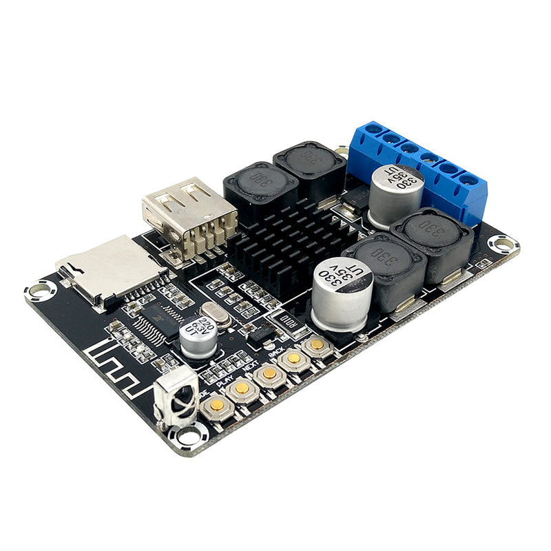 2*50W TPA3116 5.0 Amplifier Board Digital Audio Power Amp HiFi Stereo 2.0 Class D Receiver TF Card USB Remote pcb assembly Customize