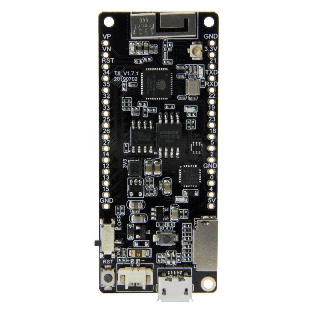 TTGO T8 V1.7.1 ESP32 4MB PSRAM TF CARD 3D ANTENNA WiFi & ESP32-WROVER Micropython Custom PCB tv set box pcba customize