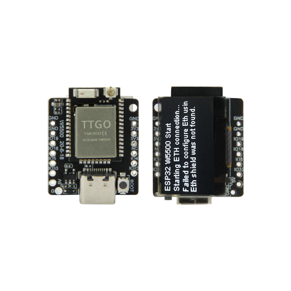 TTGO T-Lite W5500 ESP32 Main Chip SSD1306 0.96 Inch Oled Type-C USB Programming Development Board Custom PCB electrical customize