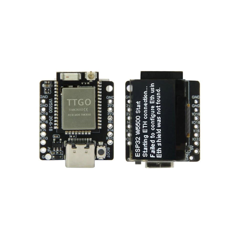 Custom TTGO T-Lite W5500 ESP32 Main Chip SSD1306 0.96 Inch Oled Type-C USB Programming Development Board Custom PCB electrical Manufacturer