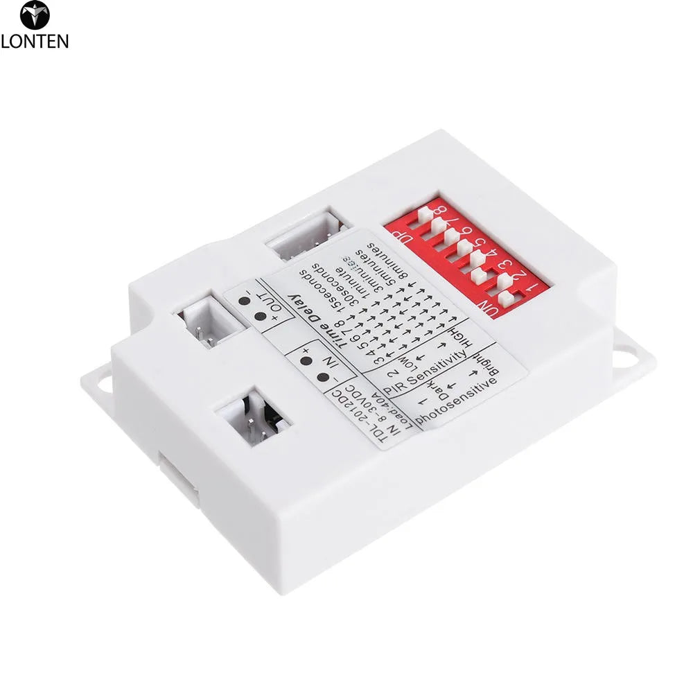 Custom Lonten 12V 24V 7-10M PIR Motion Sensor Switch IR Infrared Human Body Induction Sensor Detector Switch for LED Light Corridor Ais Manufacturer