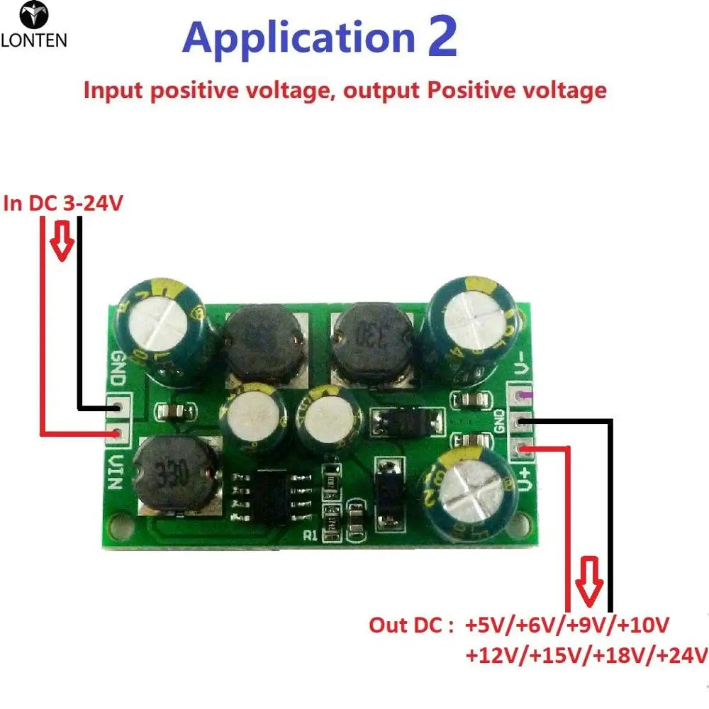 Custom 2 in 1 8W Boost-Buck Dual +- Voltage Board 3-24V to 5V 6V 9V 10V 12V 15V 18V 24V for ADC DAC LCD op-amp Speaker Manufacturer