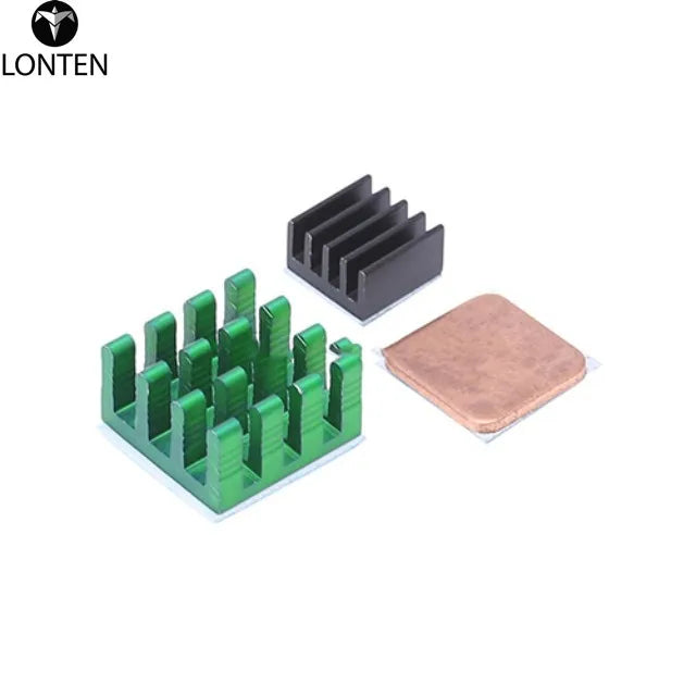 Custom Lonten Raspberry Pi Headsink Aluminum Copper Cooling Modle Kit for Raspberry Pi 3/2/3B + Heat sink for Raspberry Pi 3 Cooling Manufacturer