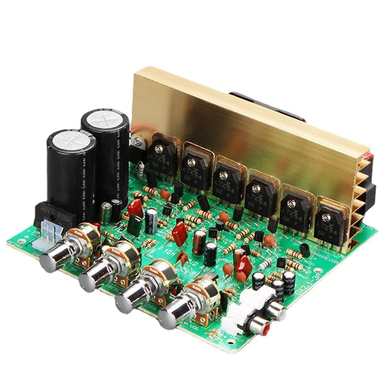 240W 2.1 Channel Audio Stereo Amplifier Board For Sanken tube High Power Subwoofer Amplifier 2*15000uf/40v pcb assembly