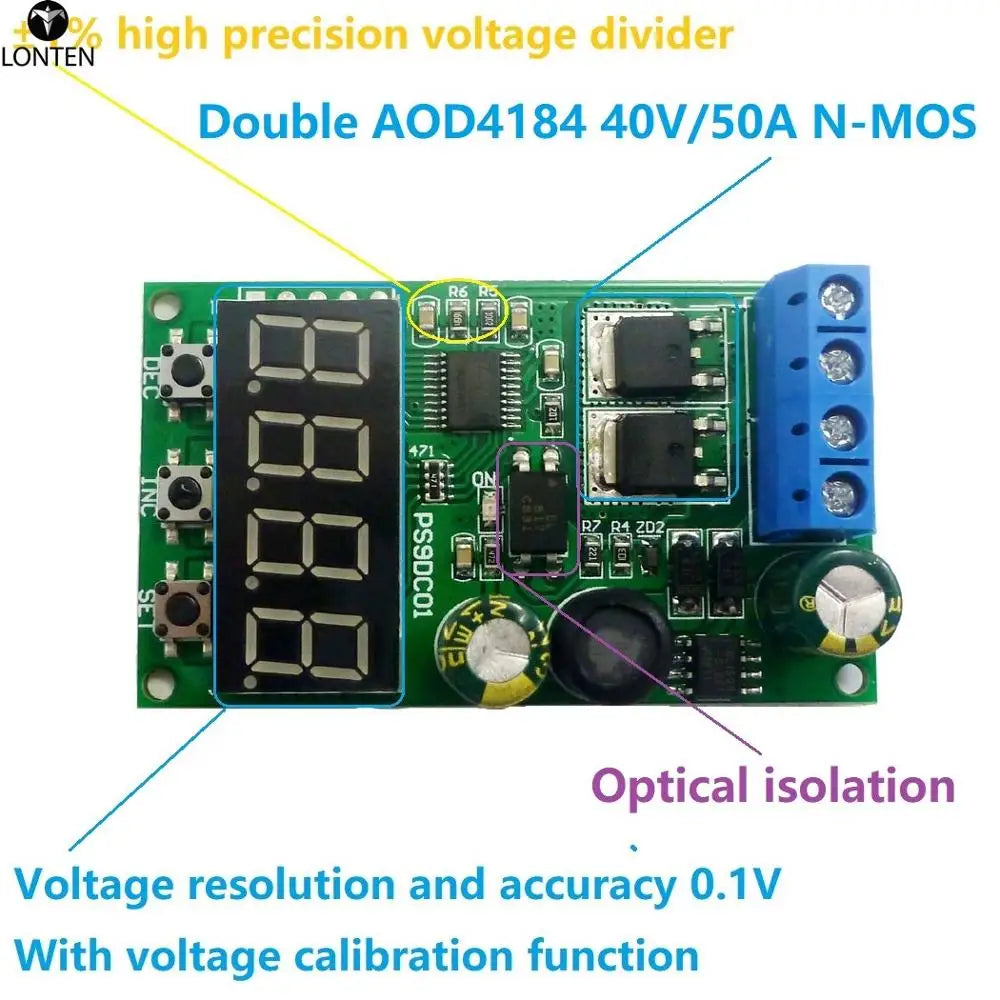 Custom 15A DC 6-30V Lead-acid NiMH LiFePO4 Li-ION Li-PO LiFe polymer lithium battery discharge protection board Module Manufacturer