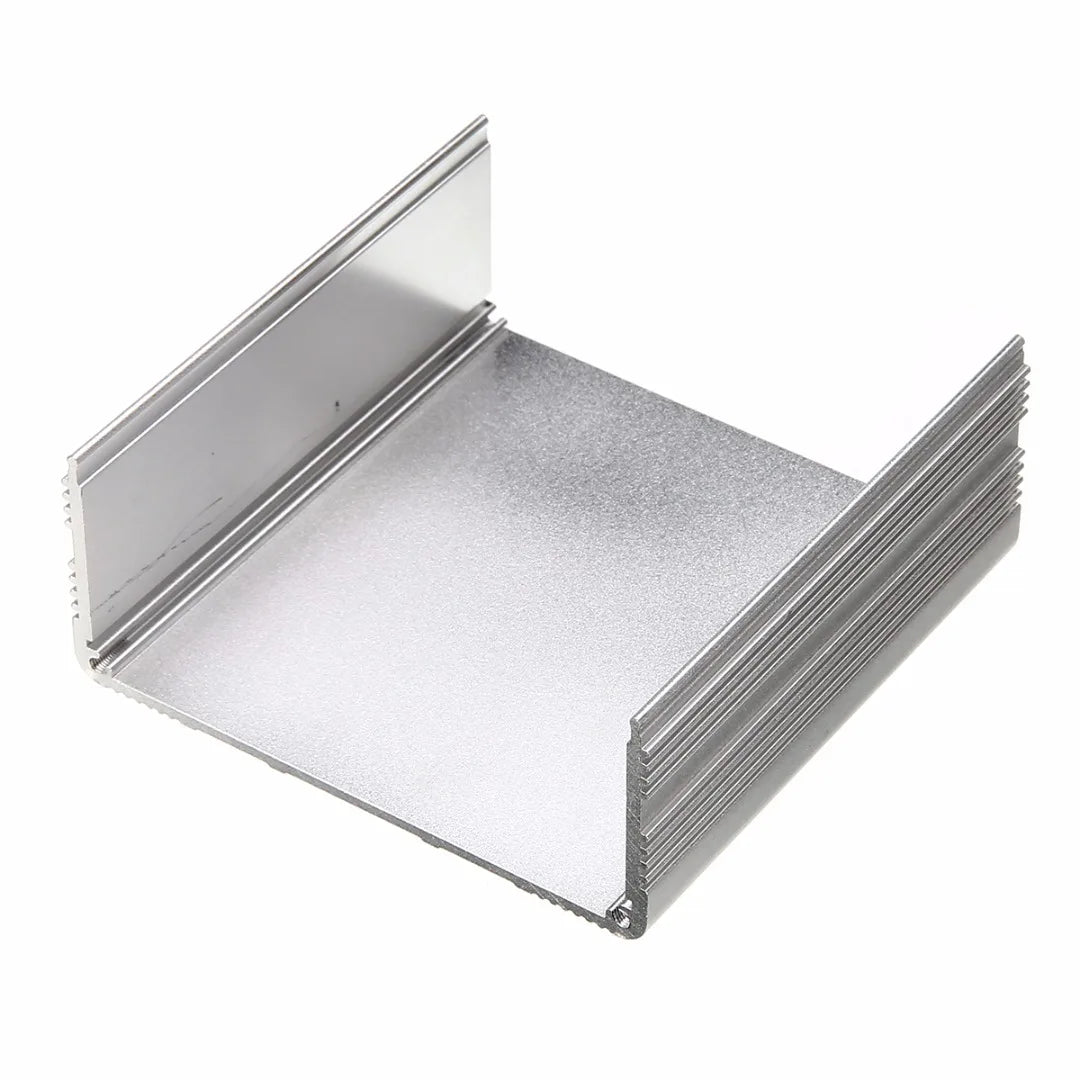 Custom Aluminum Enclosure Case Silver DIY Electronic Project PCB Instrument Box 100x100x50mm Manufacturer