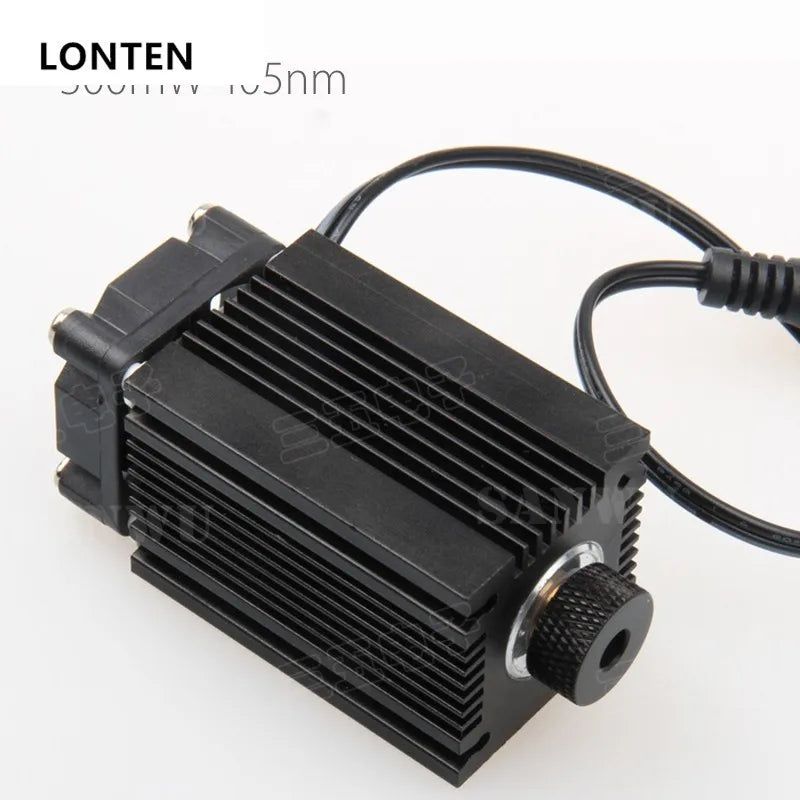 Custom Lonten 300mW 405nm Focusable Blue Violet Laser Module for DIY Laser Printer Engraving Machine Engraver with cooling fan Manufacturer