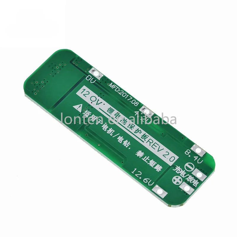Custom 3S 20A Li-ion Lithium Battery 18650 Charger PCB BMS Protection Board For Drill Motor 12.6V Lipo Cell Module 64x20x3.4mm Manufacturer