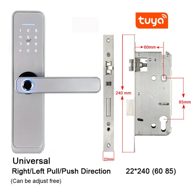 Custom Hot Tuya Smart lock Waterproof smart Fingerprint door lock WiFi lock Manufacturer