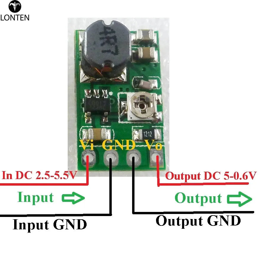 Custom 5pcs FP6161 1.2A 2.5-5.5V to 0.6-5V Adjustable DC DC Converter Buck Module Synchronous Step-Down Regulator Manufacturer