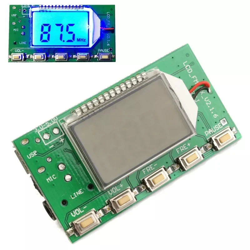 Custom DSP PLL 87-108MHz Digital Wireless Microphone Stereo FM Transmitter Module Board modules Manufacturer