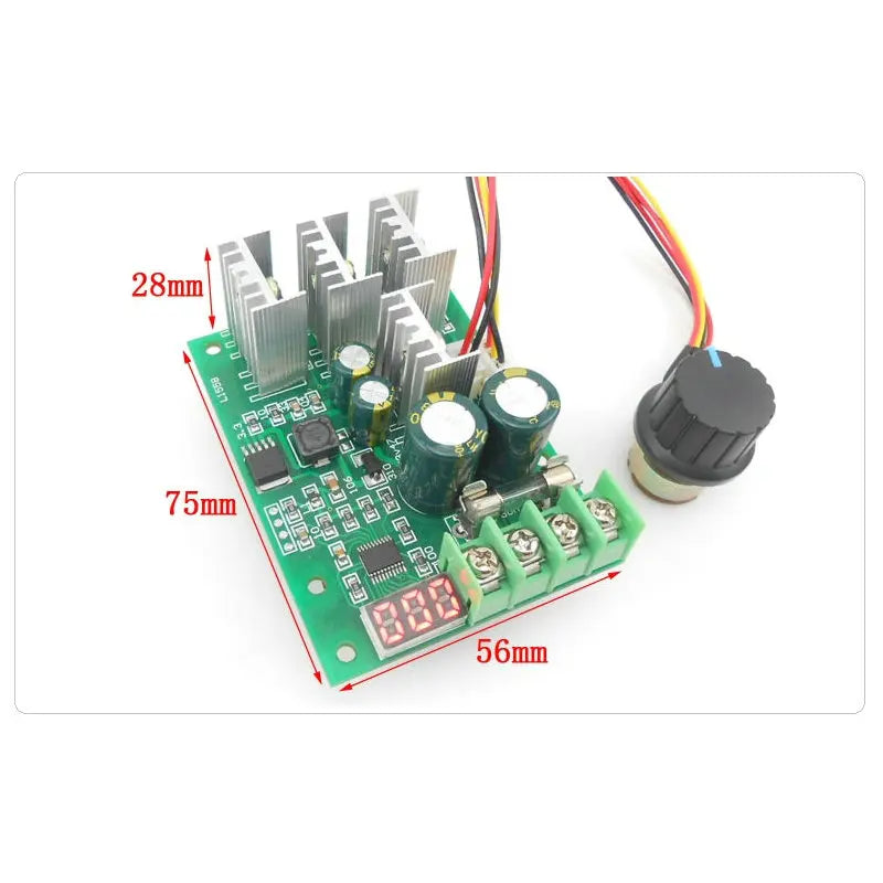 Custom Digital display PWM DC motor speed controller display 0~100% adjustable drive module 6V12V24V36V48V60V Max30A Manufacturer