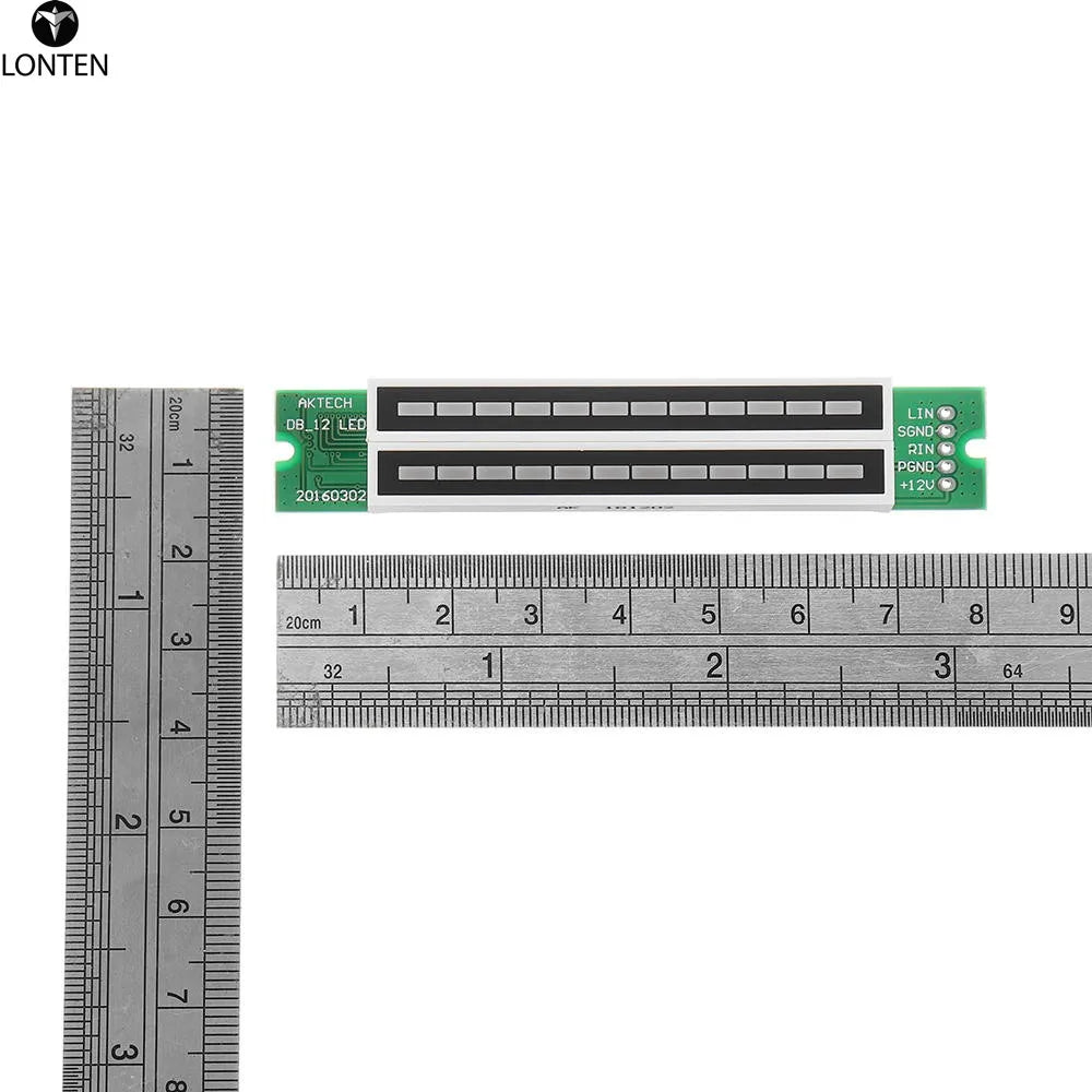 Custom Lonten Assembled Dual 12 Stereo Level Indicator Follow the Music Variation Kit for Power Amplifiers Manufacturer