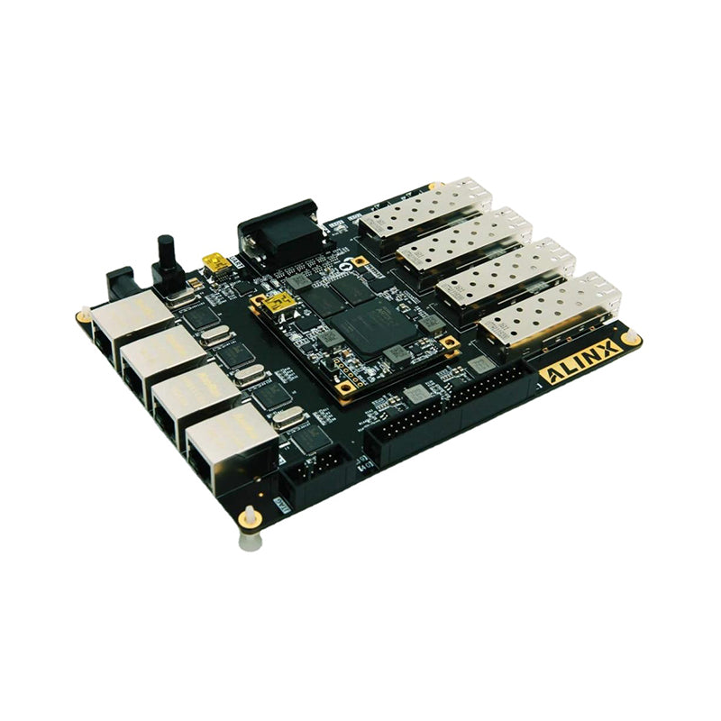 AX7101 Brand XILINX A7 FPGA Development Board Artix-7 XC7A100T 4 Ethernet 4 SFP RS232 VGA fpga Evaluation kit Custom PCB