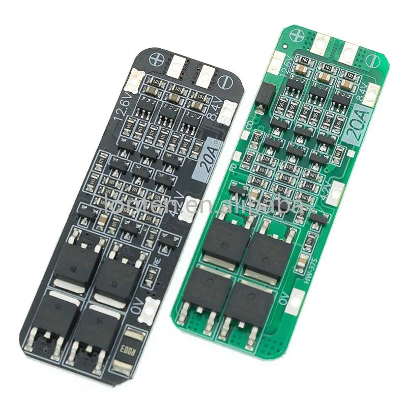 Custom 10pcs 3S 20A Li-ion Lithium Battery 18650 Charger PCB BMS Protection Board 12.6V Cell 59x20x3.4mm Module Manufacturer