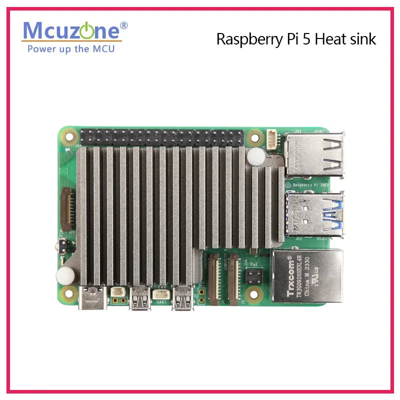 Raspberry Pi 5 Heat Sink Aluminum Alloy Material | Anti-oxidation | Good Thermal Conductivity Custom
