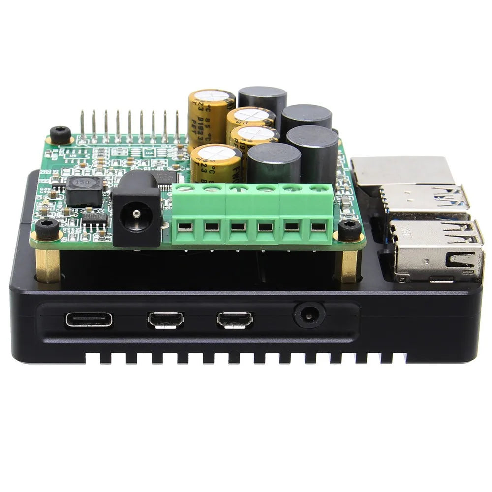Custom HIFI AMP Amplifier Expansion Board Audio Module with Aluminum Alloy Case for Raspberry Pi 4 Model B Only Manufacturer