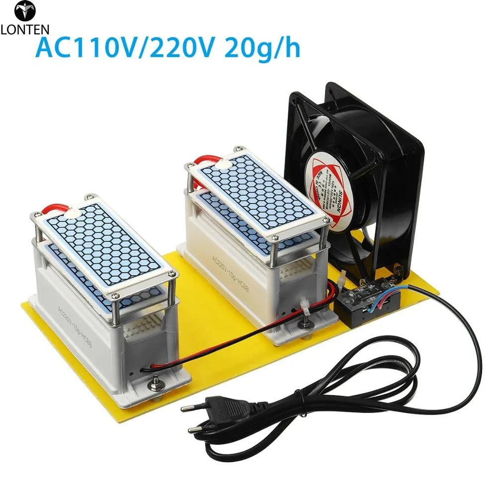 Custom Lonten AC 110V/220V 20g/h Ozone Generator Double Integrated Long Life For Home Air Water Purifier Module Manufacturer