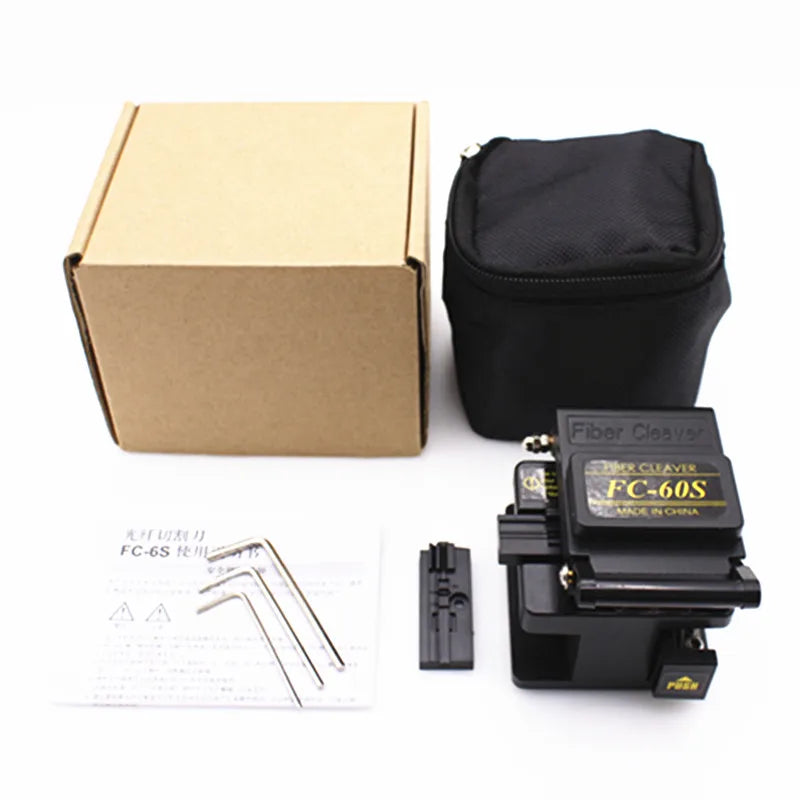 Custom High Precision FC-60S Fiber optic Cutter Used in FTTX FTTH Optical Fiber Cleaver FC-60S with 12 Blades Made in China Manufacturer
