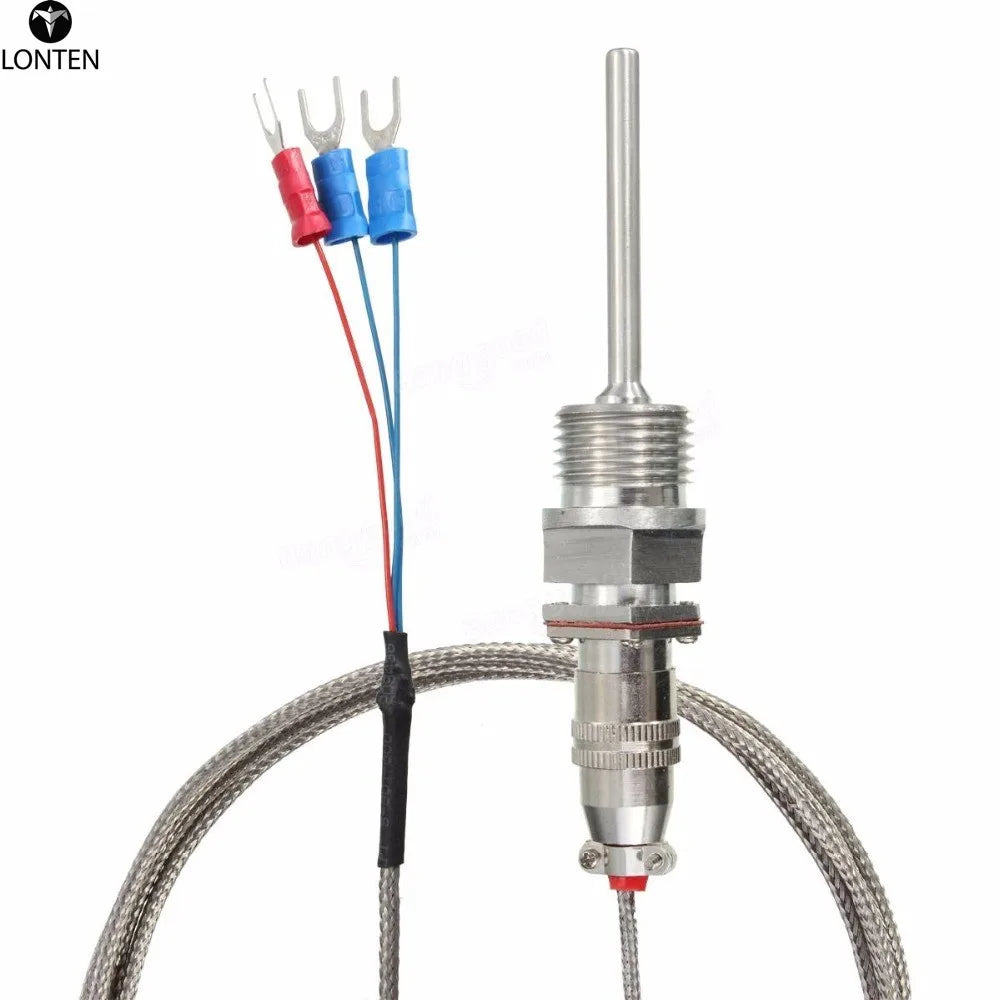 Custom Lonten New Electric Sensor High quality RTD PT100 Temperature Sensors 1/2 Inch NPT Threads With Detachable Connector Useful Tool Manufacturer