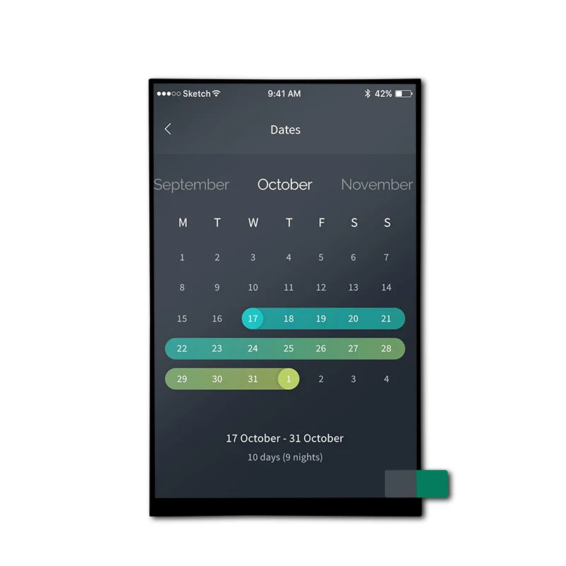 Custom original 7.0 inch 800*1280 res vertical type MIPI interface IPS LCD display Manufacturer