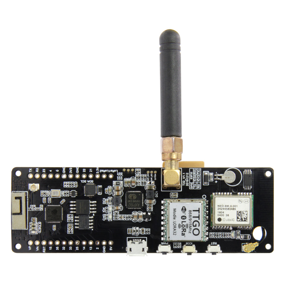 TTGO T-Beam V1.1 ESP32 433/868/915/923Mhz WiFi Wireless Module GPS NEO-6M LORA 32 18650 Battery Holder Custom PCB customize