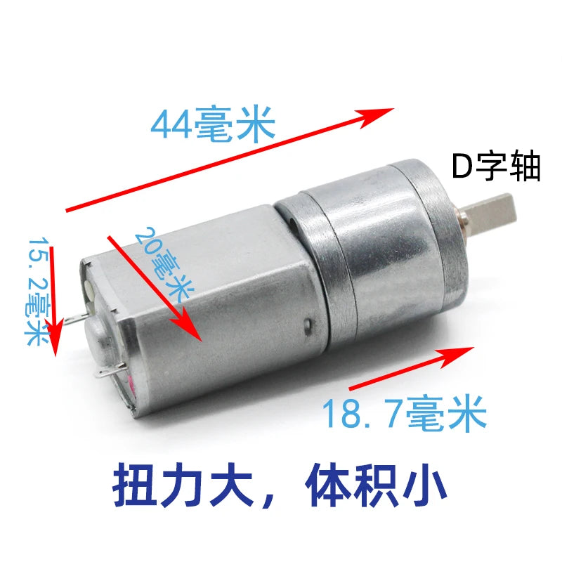 Custom Micro 130 Full Metal Gearbox Gear Reducer Motor DC 6V-12V 26RPM Slow Speed Large Torque D-shaft Manufacturer