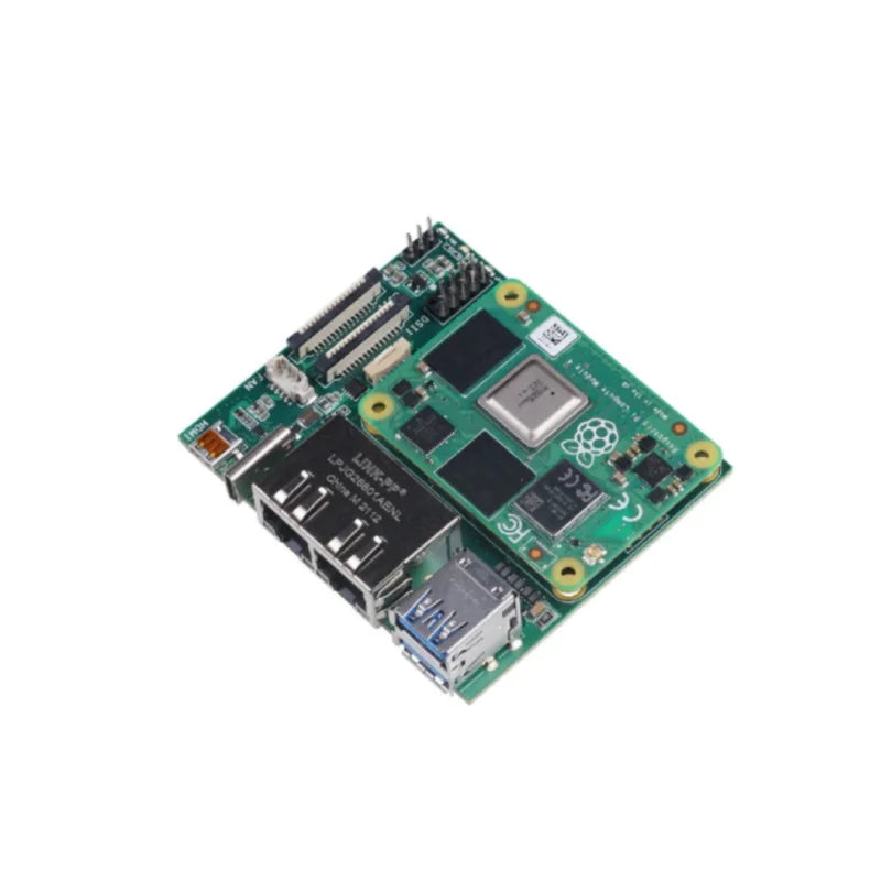 Custom Dual Gigabit Ethernet Carrier Board for Raspberry Pi CM4 with 4GB RAM/ 32GB eMMC Custom PCB pcba ballast minatore pcba Manufacturer