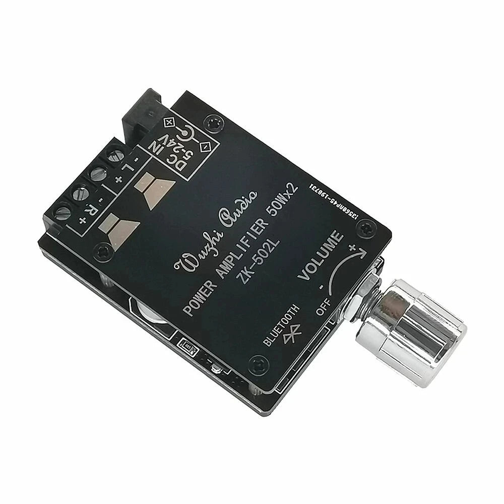 Custom 502L MINI 2x50W TPA3116 Digital Power Amplifier Board with Switch and Adjustable Volume with shell modules Manufacturer