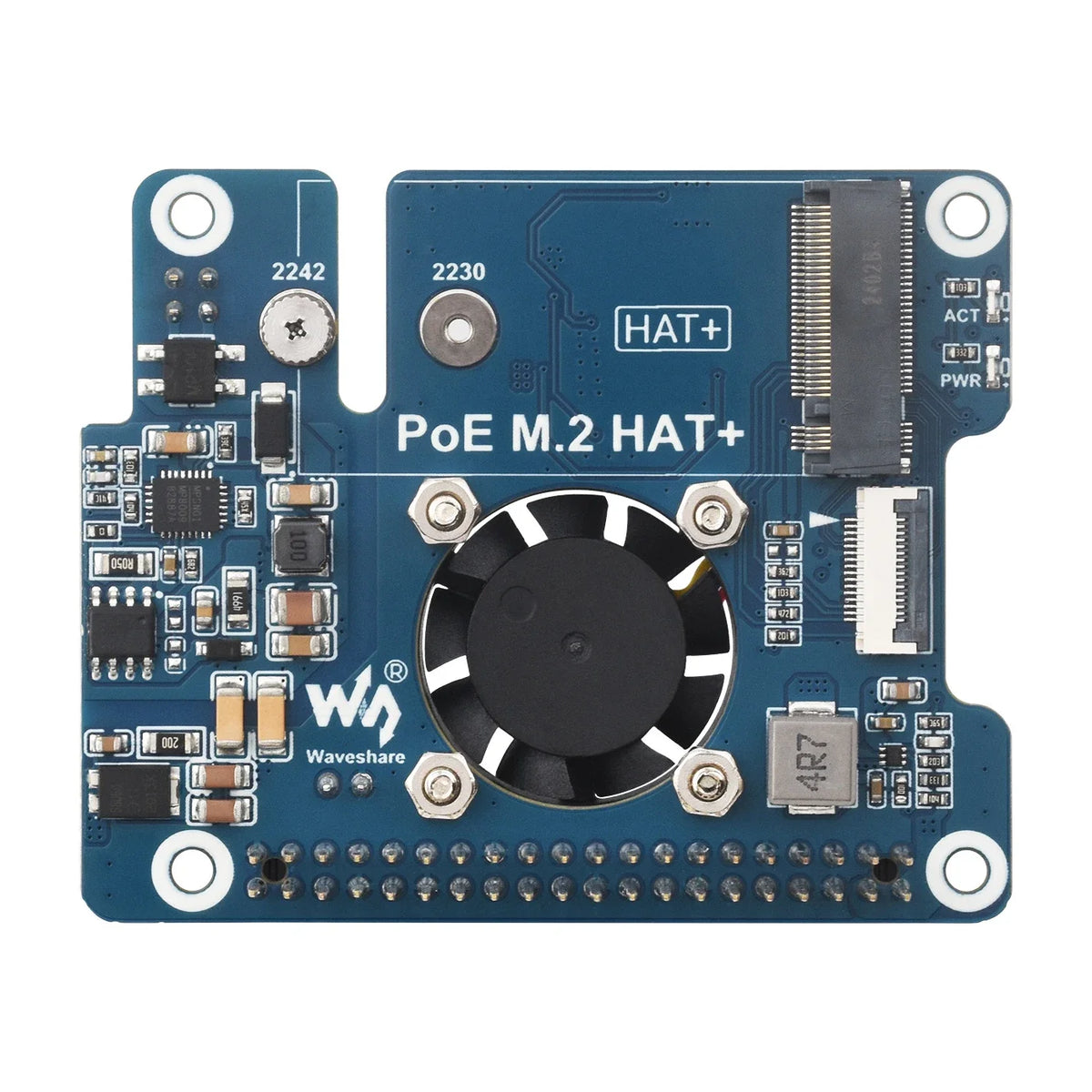 5V PI5 PoE HAT Cooling Fan Cooler NVMe SSD Expansion Board for RPI RasPi Raspberry Pi 5 Projects Accessories PCIe M.2 Adapter