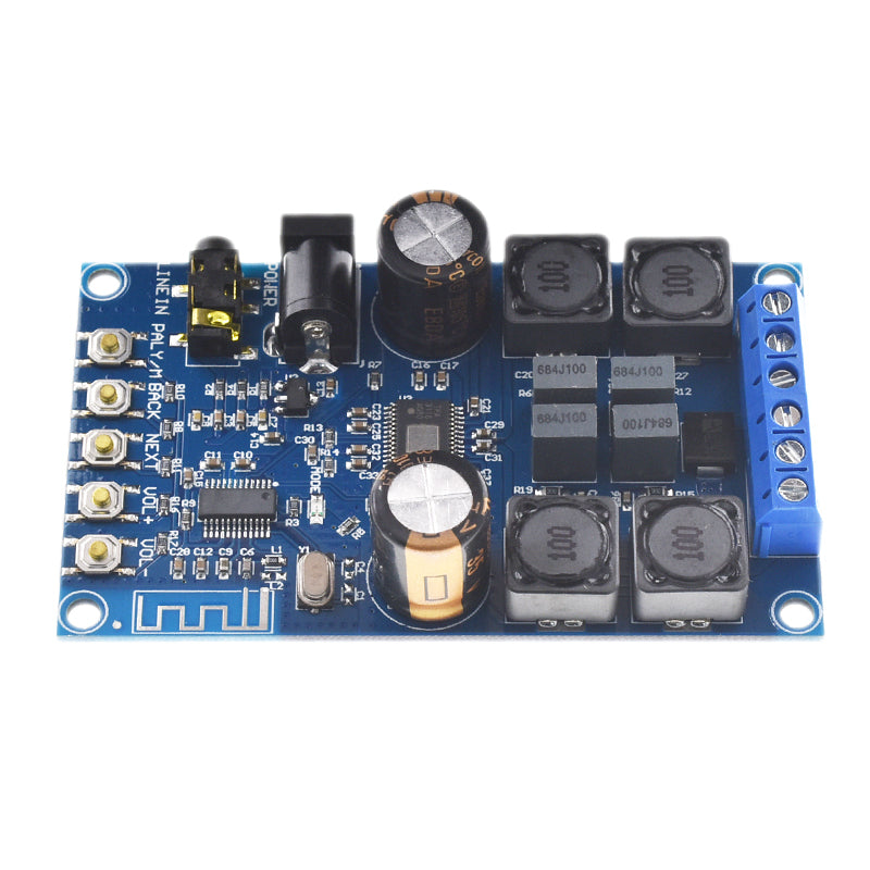 50W*2 Digital Home Audio Amplifier DIY Module with Case DC4.7-27V Dual Channel Stereo Amplifier Board pcb assembly