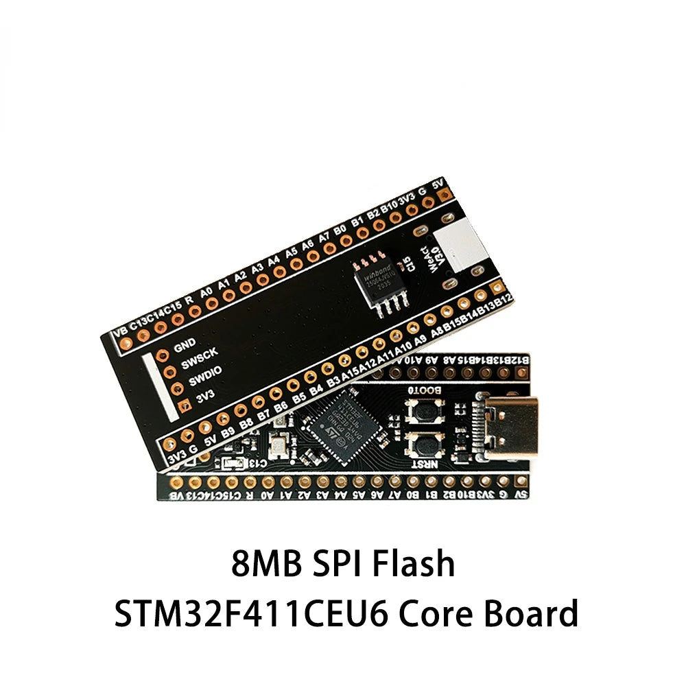 Custom WeAct STM32F411CEU6 STM32F411 STM32F4 V3.1 Learning Board Micropython PYBoard BlackPill Development 512KB Flash 128KB Manufacturer
