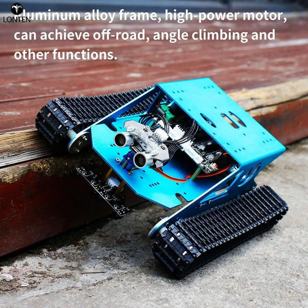 Custom Lonten Track Robot Kit Programmable Smart Climbing Tank Mobile Platform Chassis Robot Kit for arduinos FOR R3 with for R3 Manufacturer