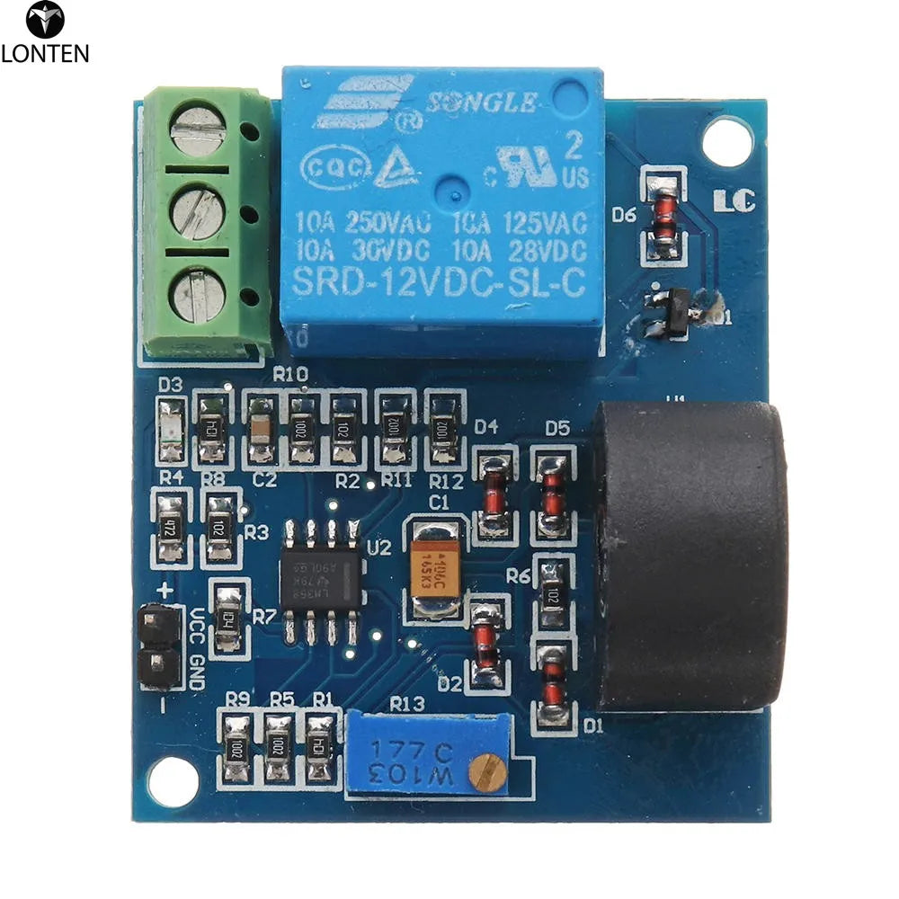 Custom Lonten 5Pcs/Lot DC 12V 5A Overcurrent Protection Sensor Module AC Current Detection Relay Module Switch Output Manufacturer
