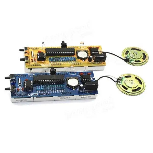 Custom 5V Voice Version DIY Electronic Clock Kit 51 SCM Digital LED Clock Set With Acrylic Shell Light Control Temperature Display Temp Manufacturer