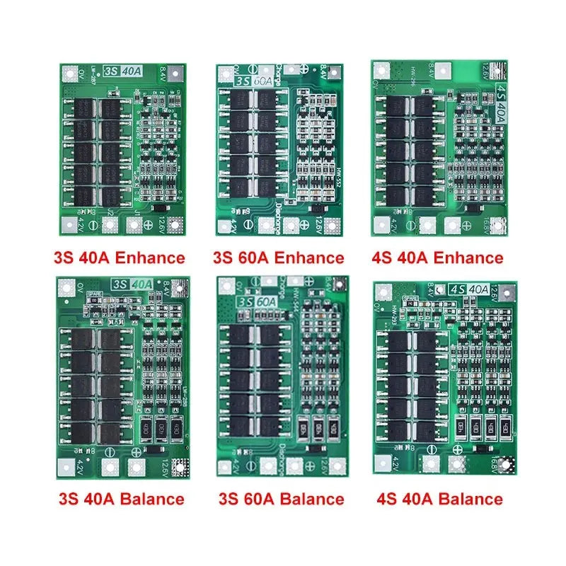 Custom 4S 40A Li-ion Lithium Battery 18650 Charger PCB BMS Protection Board with Balance For Drill Motor 14.8V 16.8V Lipo Cell Module Manufacturer