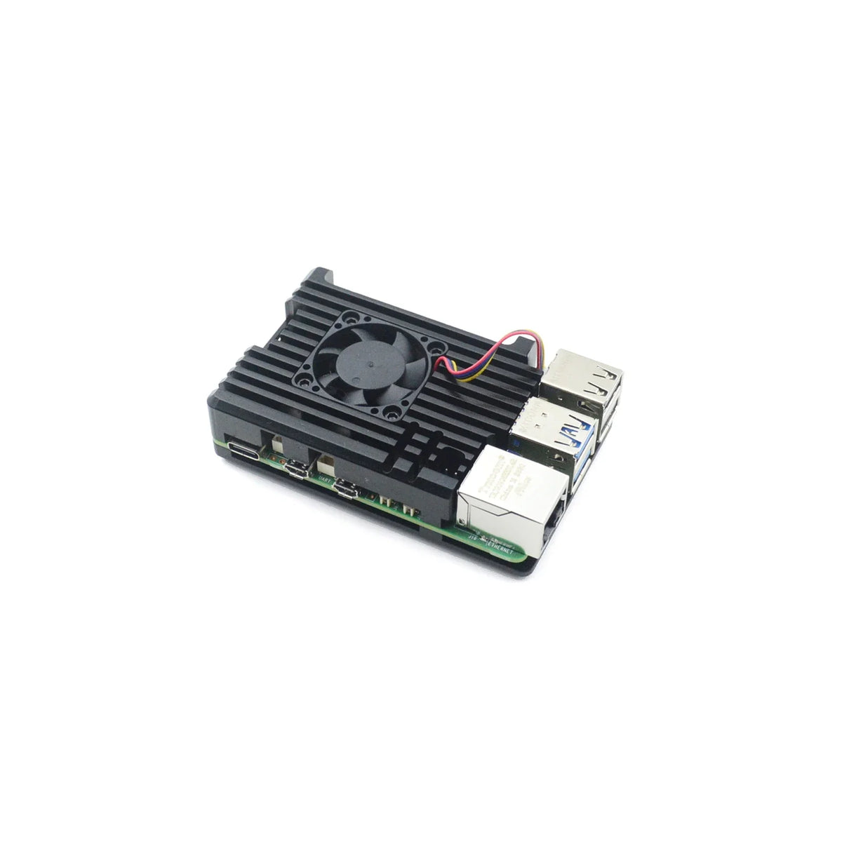 Raspberry Pi Case Aluminum Alloy Case Cover Cooling Protective Box With PWM Fan for Raspberry Pi 5