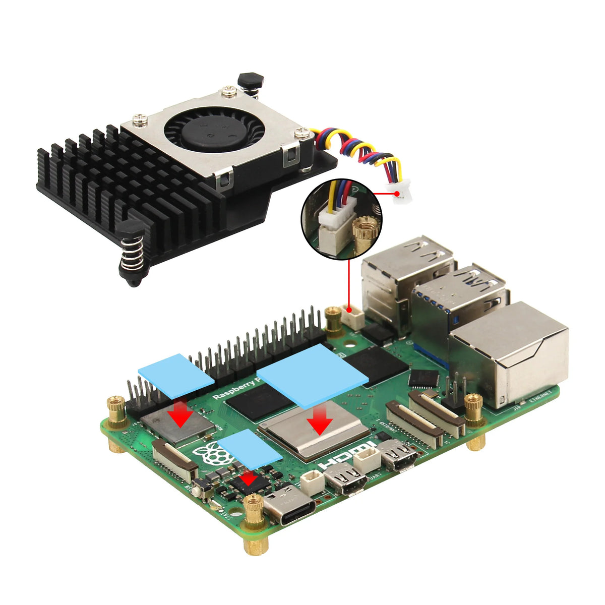 Custom Raspberry Pi 5 Active Cooler