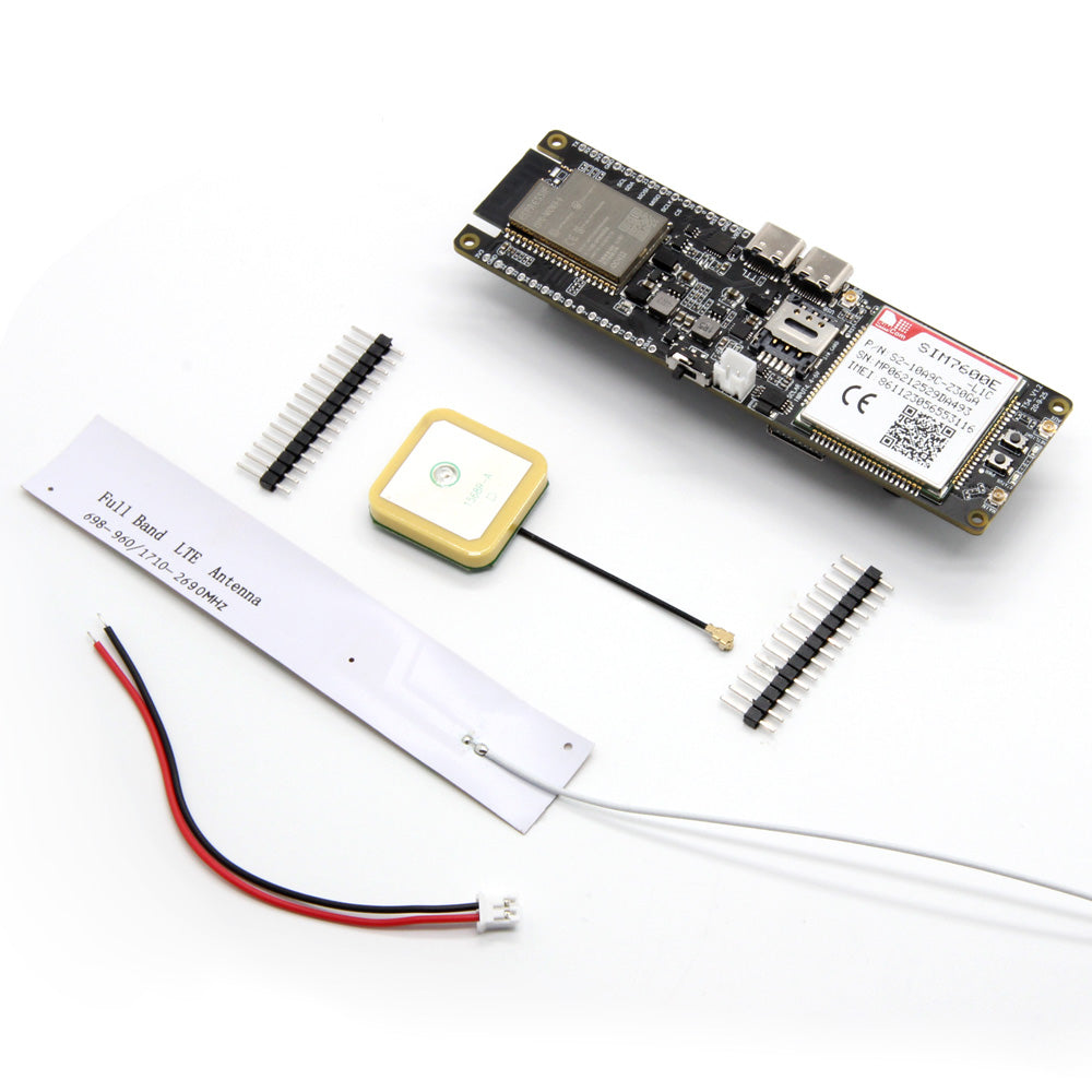 TTGO T-SIM7600E-L1C 4G LTE CAT4 USB Dongle Module ESP32 Chip WiFi 18650 Battery Holder Solar Charge Board Custom PCB customize